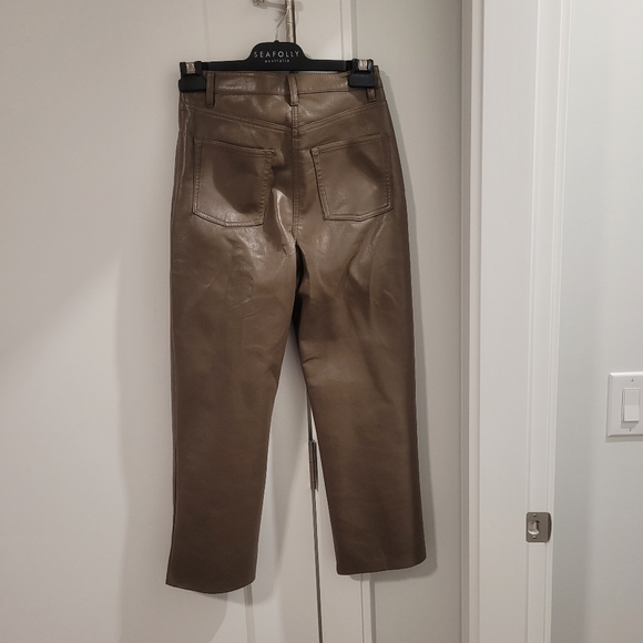 Melina Cropped Vegan Leather Pant - Picture 2 of 6